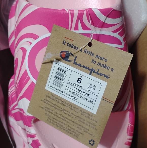 Champion PINK Shoes CP101957W Women 6 in box original - Picture 15 of 16
